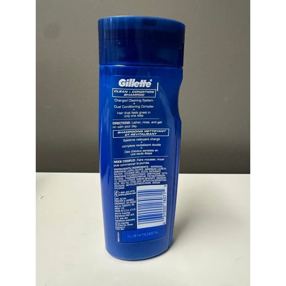 Vintage Gillette Clean + Condition 2-n-1 SHAMPOO 212.2 oz  DISCONTINUED